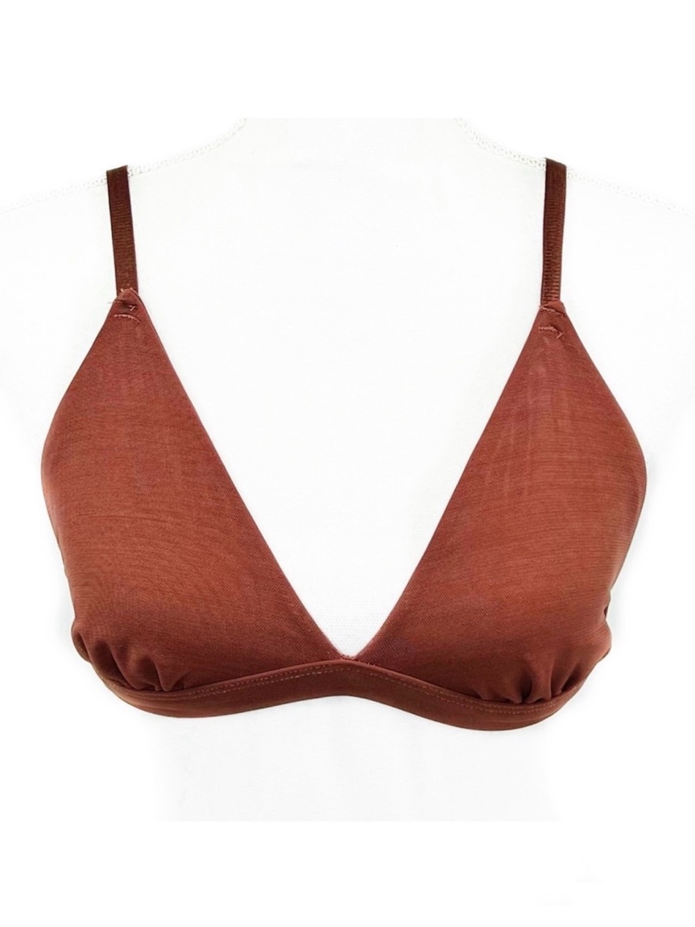 Urban Outfitters Out From Under Chocolate Brown Ruched Band Wirefree Bra M
